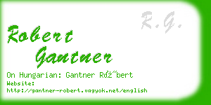 robert gantner business card